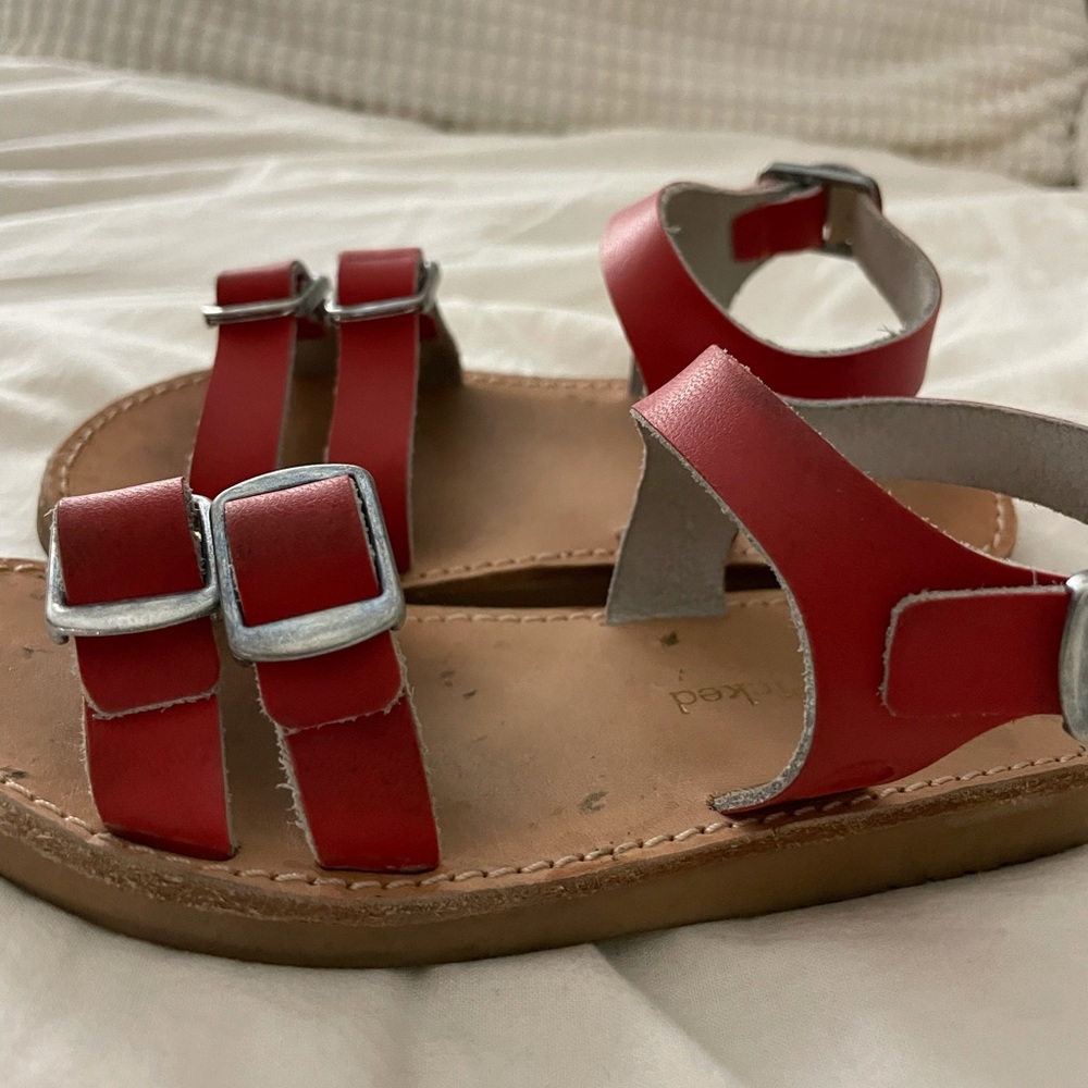 Gently worn freshly picked sandals